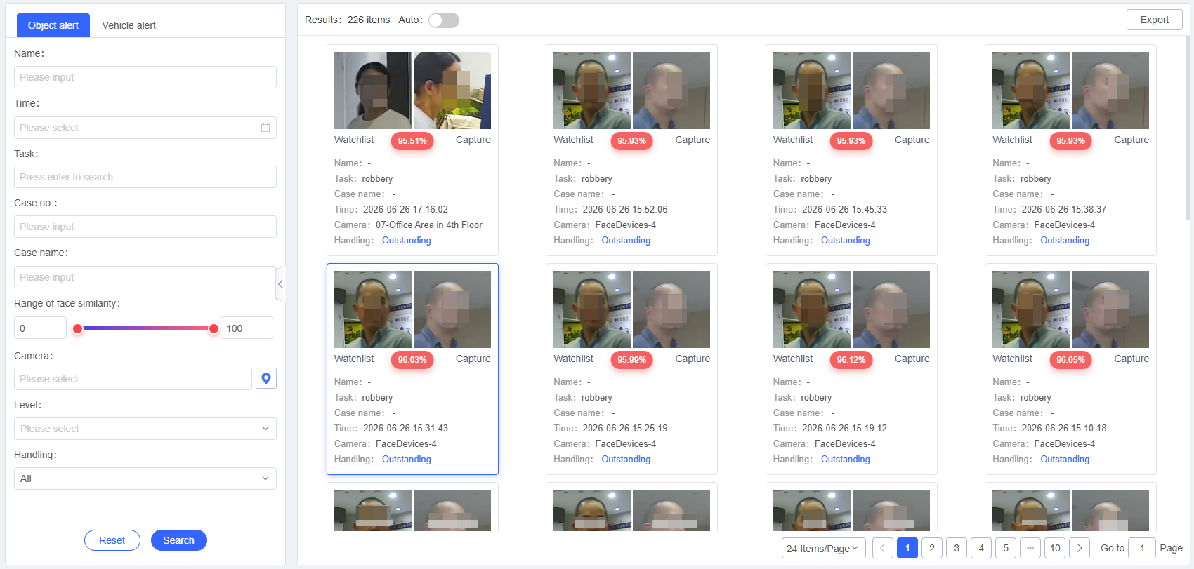 Object Watchlist & Alert
